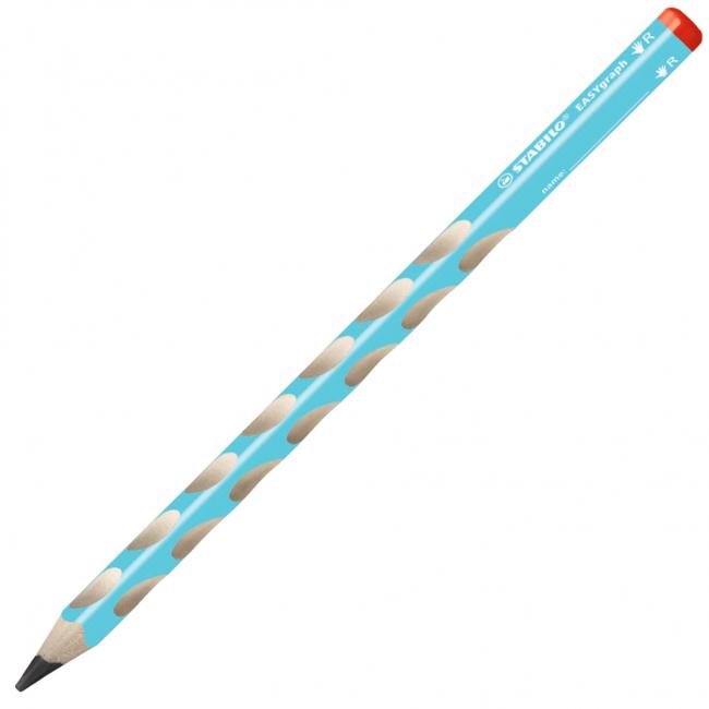 [ST322002] STABILO ergonomischer Bleistift EASYgraph für Rechtshänder, blau, 12 Stück.