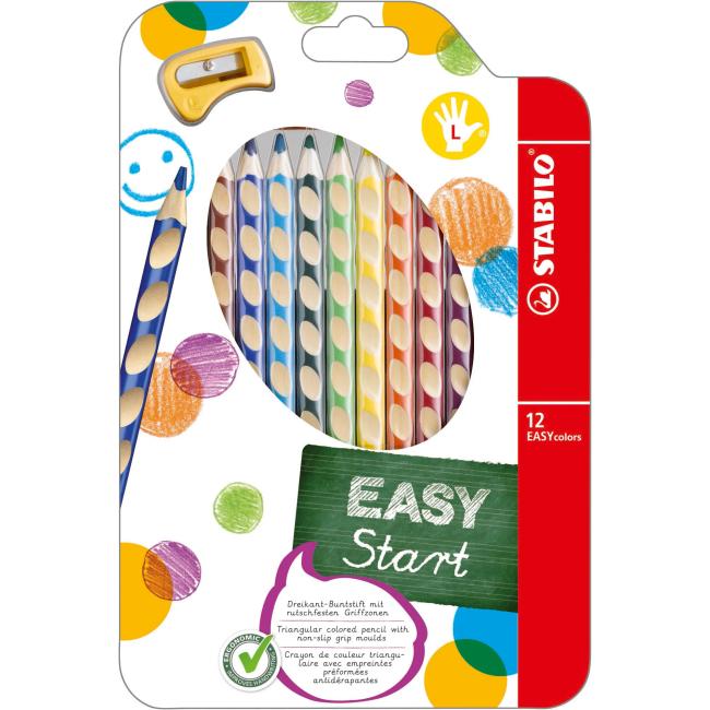 STABILO EASYcolors L Holzstifte, 12er-Set