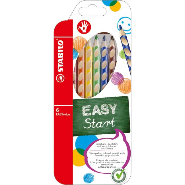 EASYcolors P Holzstifte, 6er-Set