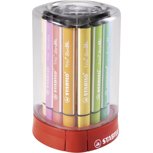 [ST368012] STABILO Trio Scribbi Schreibtischmarker, 12er-Set