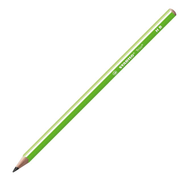 [ST369004] STABILO Trio HB Bleistift grün 12 Stück