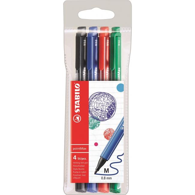 [ST488004] STABILO pointMax Marker-Set, 4-teilig