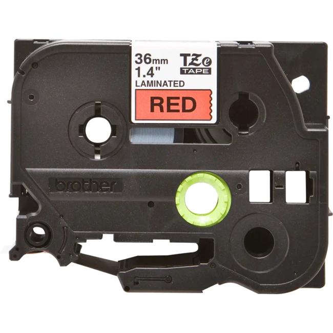 Brother TZe-461 36 mm rot/schwarzes selbstklebendes Klebeband