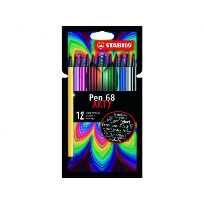[ST681220] STABILO Pen 68/12S 'ARTY' Marker-Set