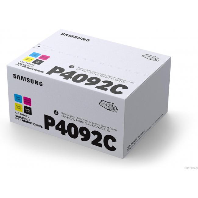 [SU008221] Samsung CLT-P4092C Toner-Kombipack K/C/M/Y für CLX-3170/3175/4175