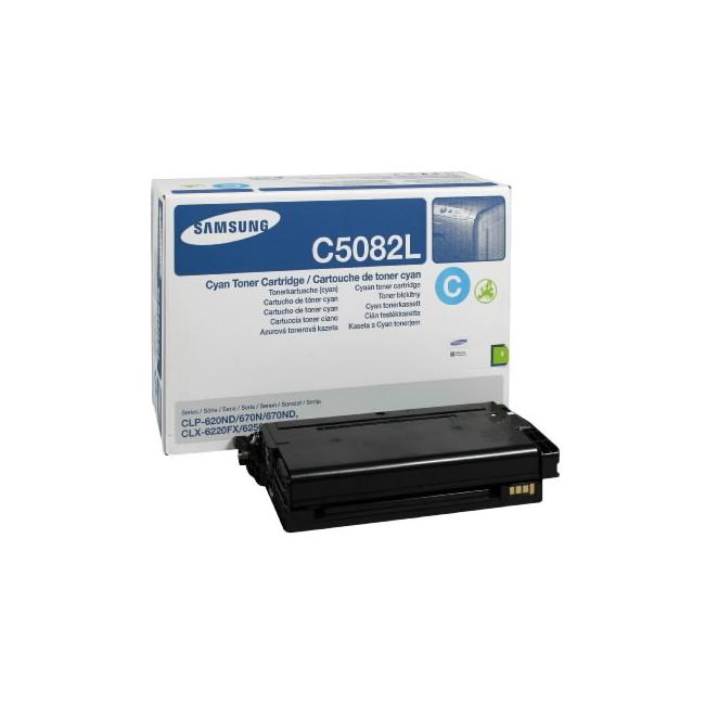 Samsung Toner CLT-C5082L für CLP620/670/CLX 6220 Cyan (4.000 Seiten)