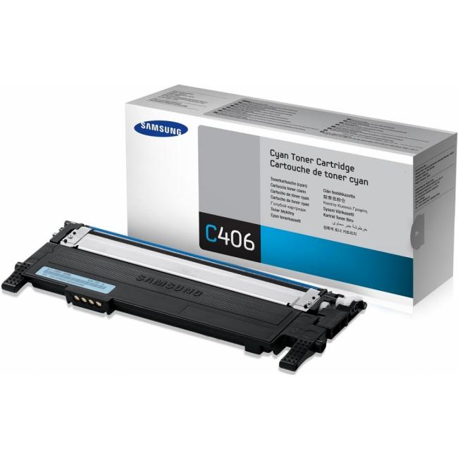 Samsung Toner CLT-C406S für CLP360/365/CLX 3300/3305 Cyan (1.000 Seiten)