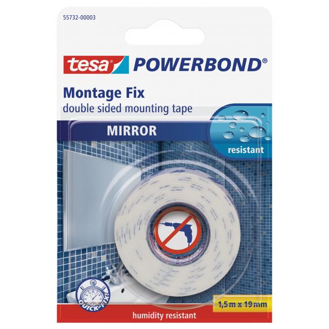 TESA-Spiegelbefestigungsband 19 mm x 1,5 m