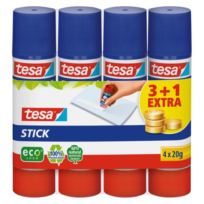 TESA Öko-Klebestift 20 g 3+1 gratis