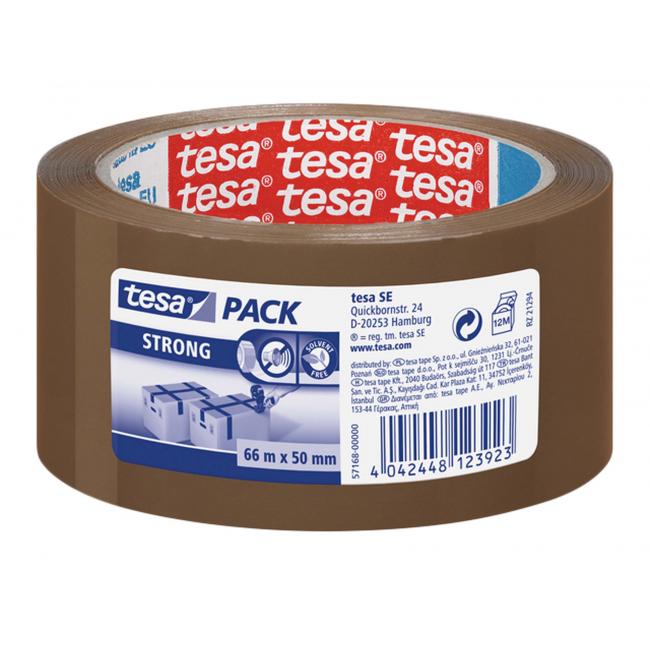 [TE057168] TESA starkes Verpackungsklebeband 50 mm x 66 m braun