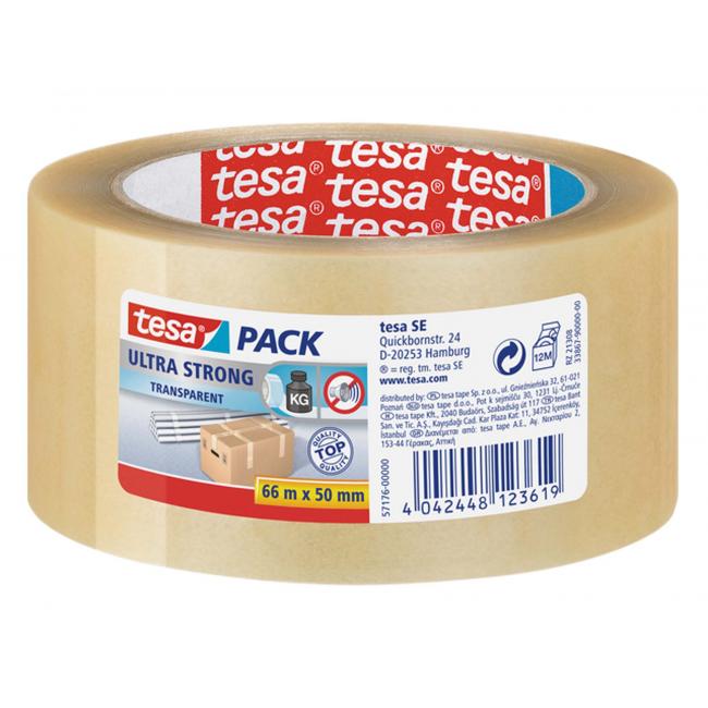 TESA ultrastarkes Verpackungsklebeband 50 mm x 66 m transparent