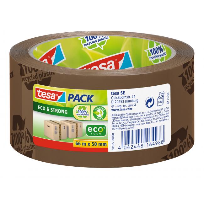 [TE058155] TESA Eco Strong Verpackungsklebeband 50 mm x 66 m braun