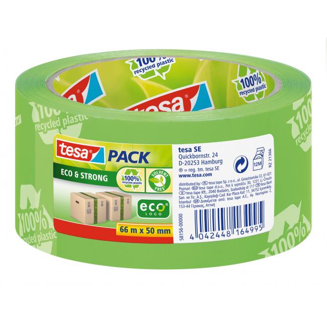 [TE058156] TESA Eco Strong Verpackungsklebeband 50 mm x 66 m grün