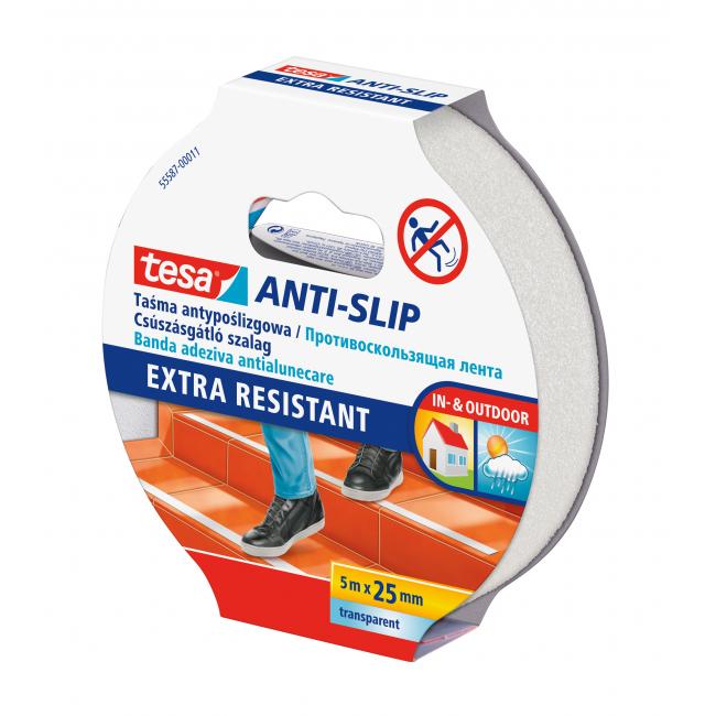Tesa Antirutschband 25 mm x 5 m transparent