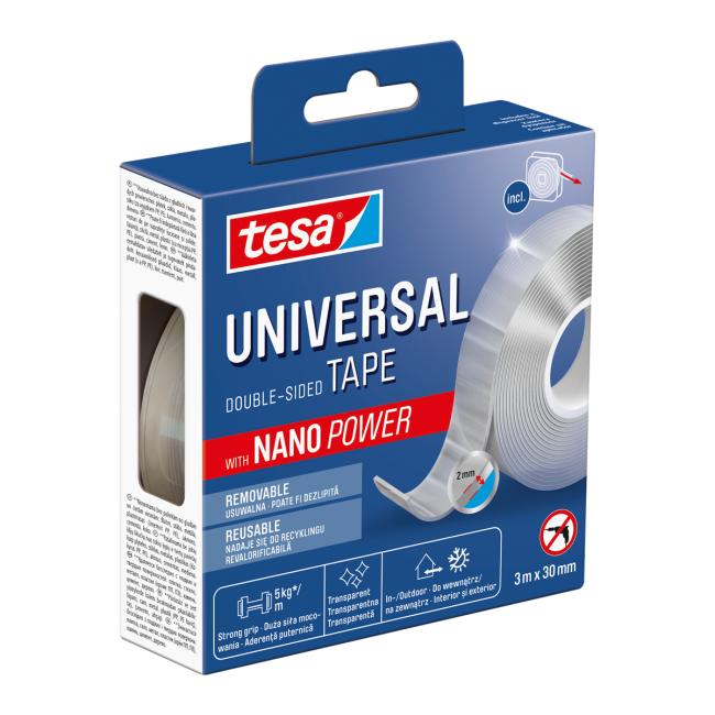 [TE558104] Doppelseitiges Klebeband Tesa NANOTAPE 30 mm x 3 m