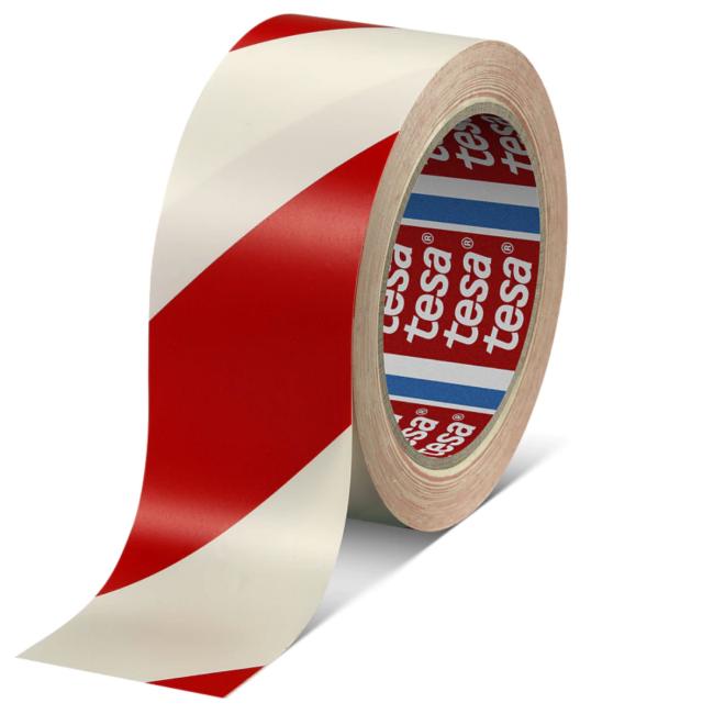 [TE607692] TESA-Markierungsband 50 mm x 33 m weiß-rot