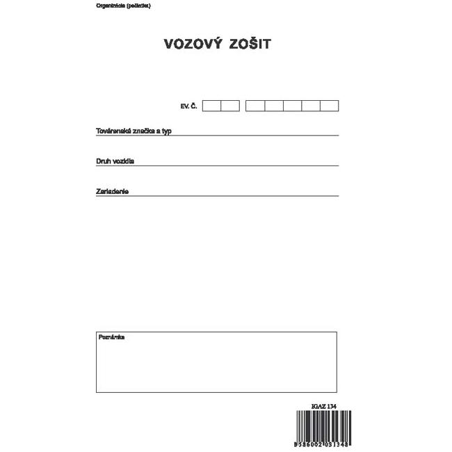 Notizbuch fürs Auto, A4, 152 Seiten