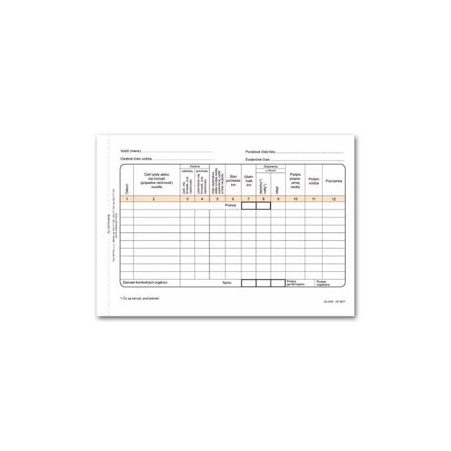 [TL179000] Fahrtenbuch für Personenkraftwagen, Selbstkopie, A5, Block, 100 Blatt