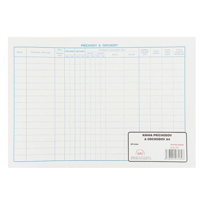 Ankunfts- und Abflugbuch, A4, 50 Blatt