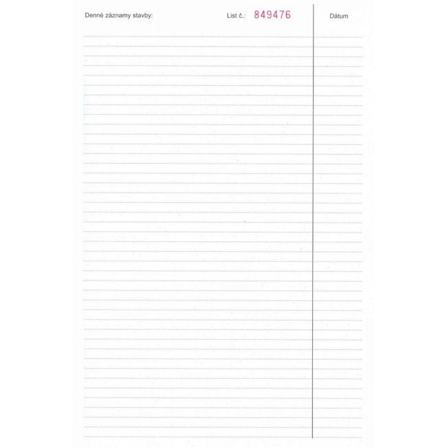 [TL305000] Bautagebuch, A4, 50 Blatt (3+8 Blatt), zum Selbstausdrucken