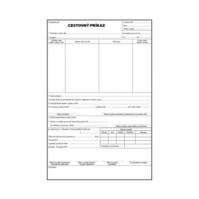 Reisebestellblock, A4, 100 Blatt