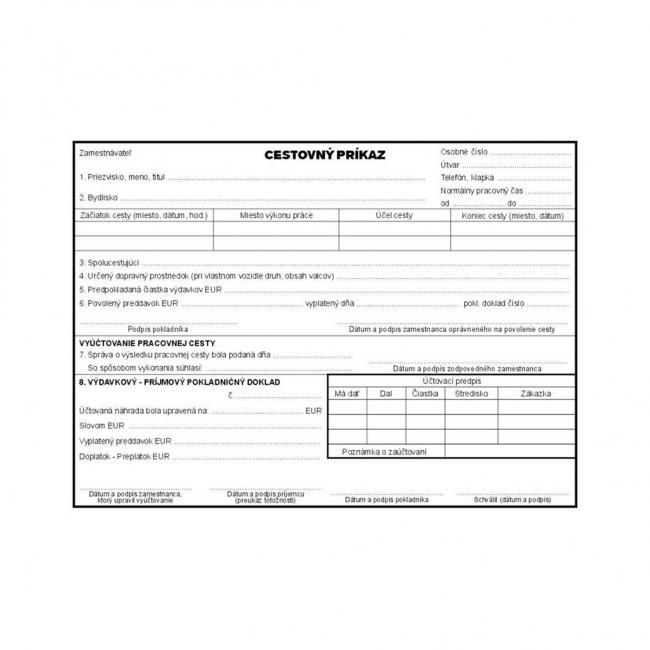 [TL706000] Reisebestellblock, A5, 100 Blatt