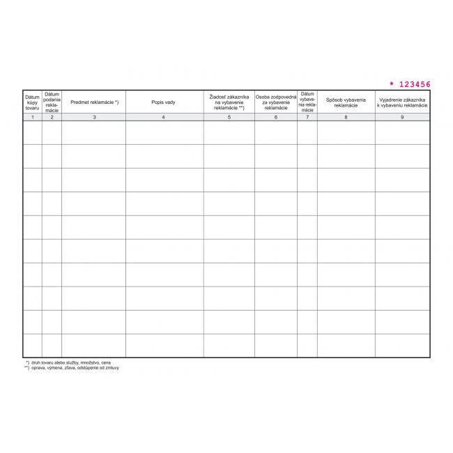 [TL939000] Beschwerdebuch, A4, 30 Blatt