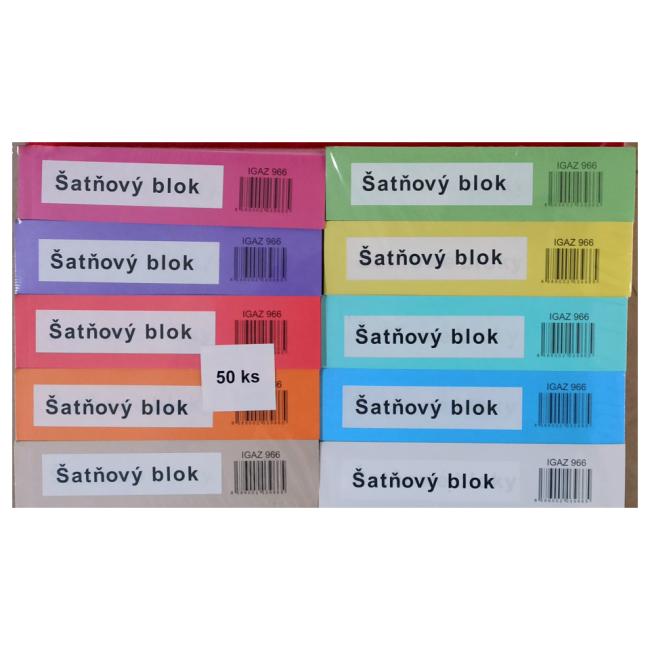 Spindblock, 100 Blatt - farbiges Papier