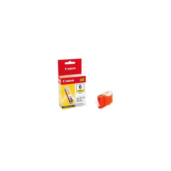 [CA000625] Canon BCI-6Y Tintenpatrone für Pixma iP4000/5000/6000D/MP750/780 gelb (390 Seiten)