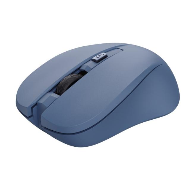 [TU025041] Trust Mydo kabellose optische Maus, leise blau