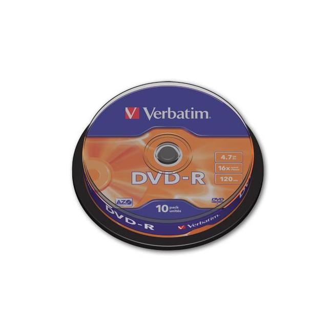 [VE107716] Verbatim DVD-R 16x cake10