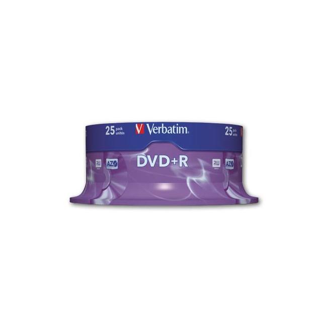 Verbatim DVD+R 16x cake25
