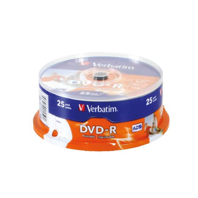 [VE710572] Verbatim DVD-R printable cake25