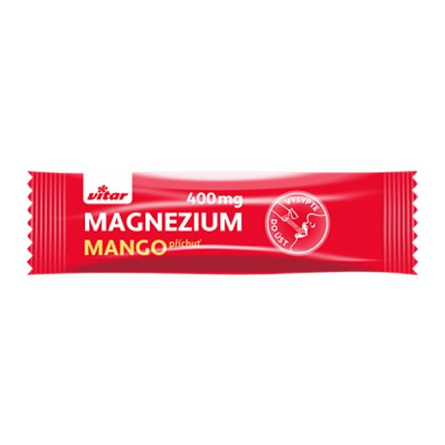 [VI400620] Vitar MAGNESIUM 400 mg + Vitamine B6 und C mit Mangogeschmack, (20 Beutel)