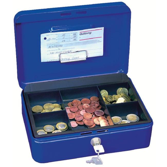 [WE145399] WEDO Spardose mit Clip, 250 x 180 x 90 mm, blau