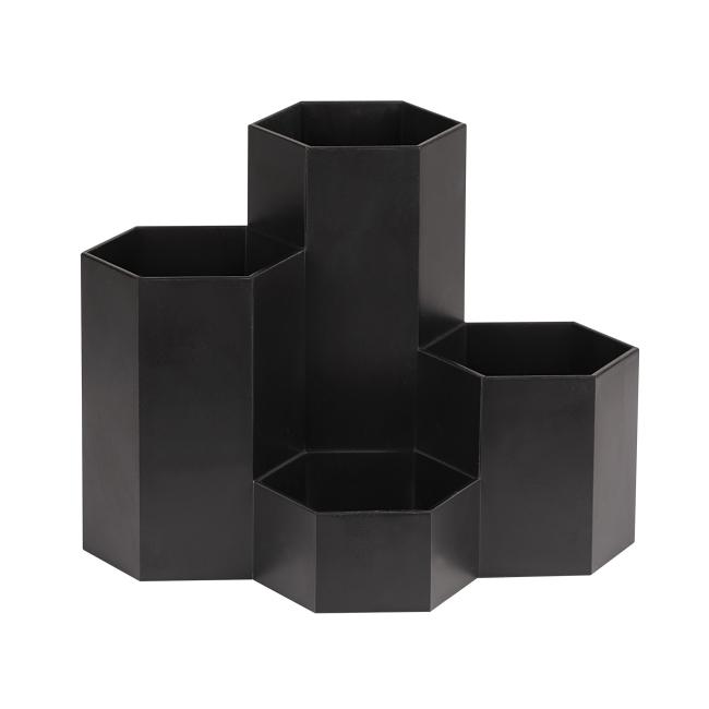 [WE257701] Schwarzer Stiftehalter in Wabenform