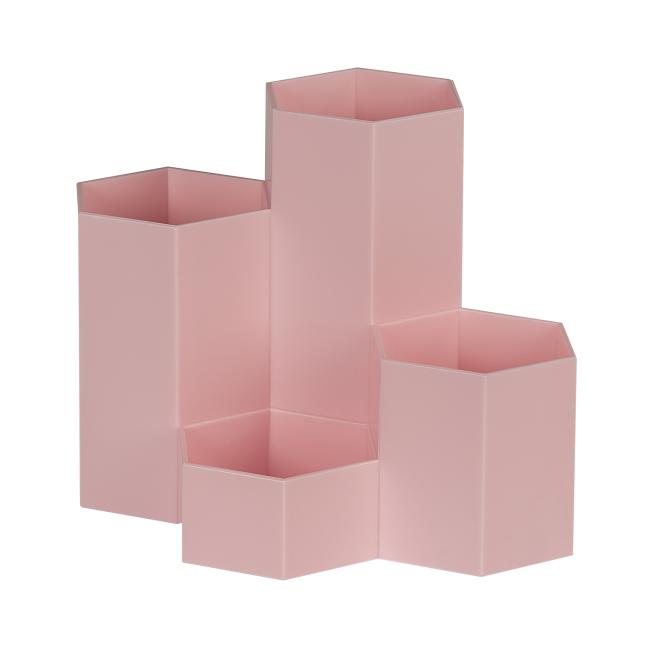 Wabenförmiger Stiftehalter, rosa