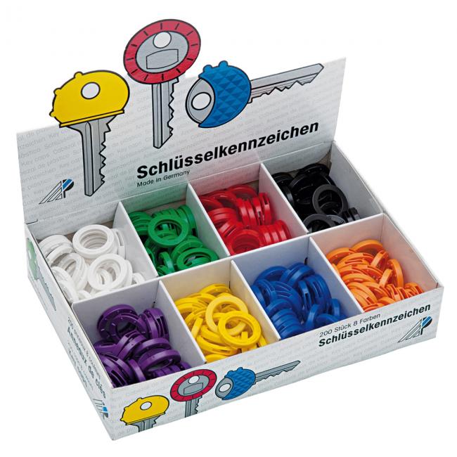[WE262800] WEDO Schlüsselanhänger-Marker, Farbmix, 200 Stück