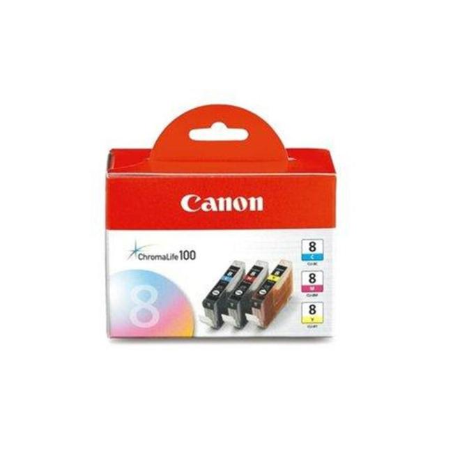 [CA005816] Canon CLI-8 C Tintenpatrone für iP2400/5300/MP500/530/600/610/800 C/M/Y Packung (3x400 Seiten)