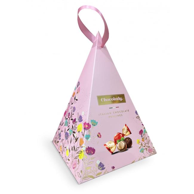 [XM123021] Chocolady Pyramide rosa 130 g