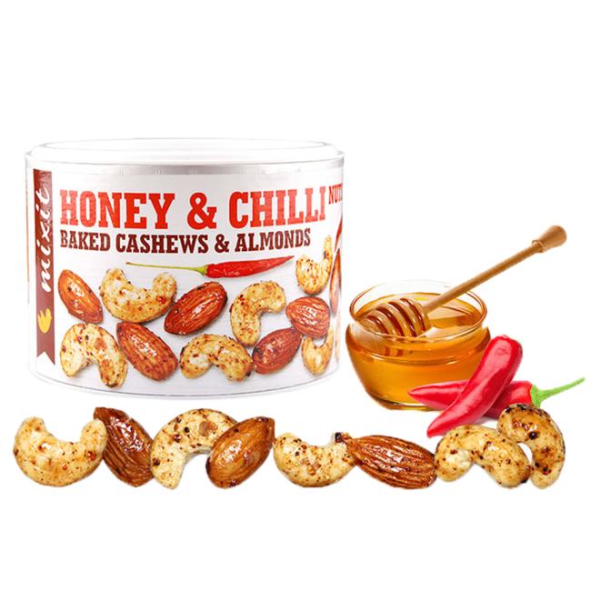 Geröstete Nüsse – Honig und Chili 140 g