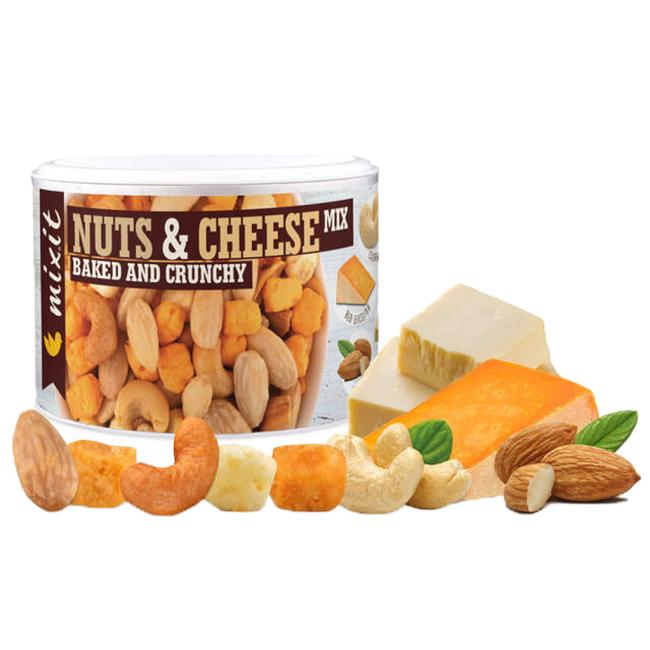 Mixit Mischung aus gerösteten Nüssen und knusprigem Käse 120 g