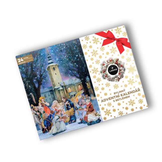[XM251445] LEROS Kräuter-Adventskalender mit Bethlehem (24 Beutel)