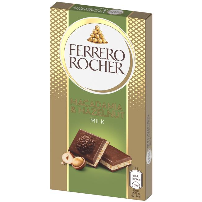 [XM449623] Ferrero Rocher Macadamia Schokolade 90 g