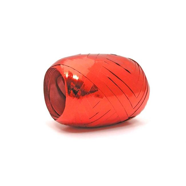 [XM660059] Weihnachtsgeschenkband, metallisch rot, 5 mm x 20 m