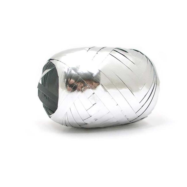 [XM660062] Weihnachtsgeschenkband, silbermetallic, 5 mm x 20 m