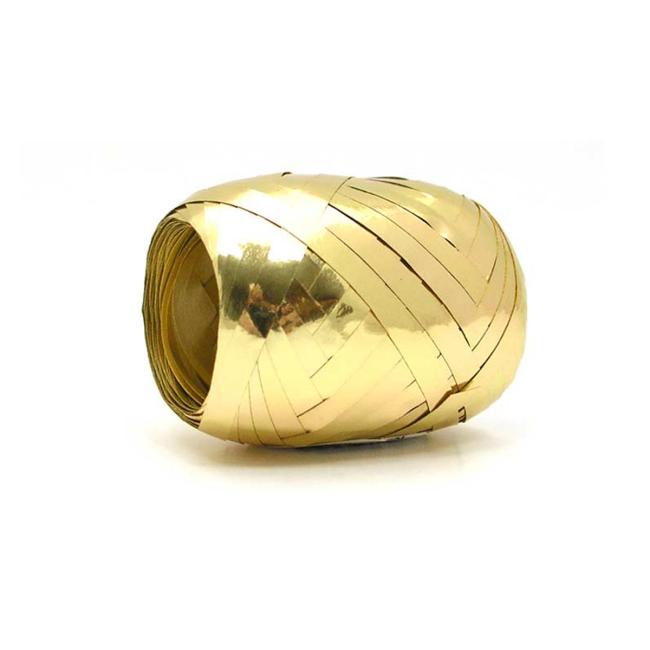 [XM660063] Weihnachtsgeschenkband, metallisch gold, 5 mm x 20 m