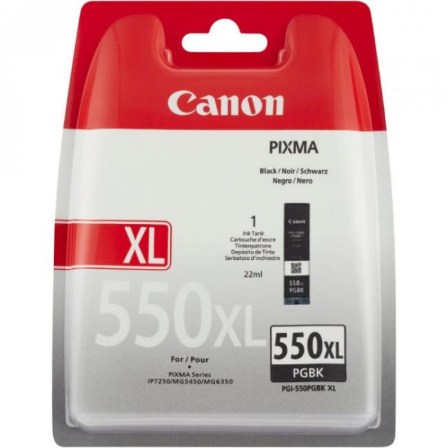 Canon PGI-550 GBK Tintenpatrone für MG 5450/6350/ iP7250 Schwarz (300 Seiten)