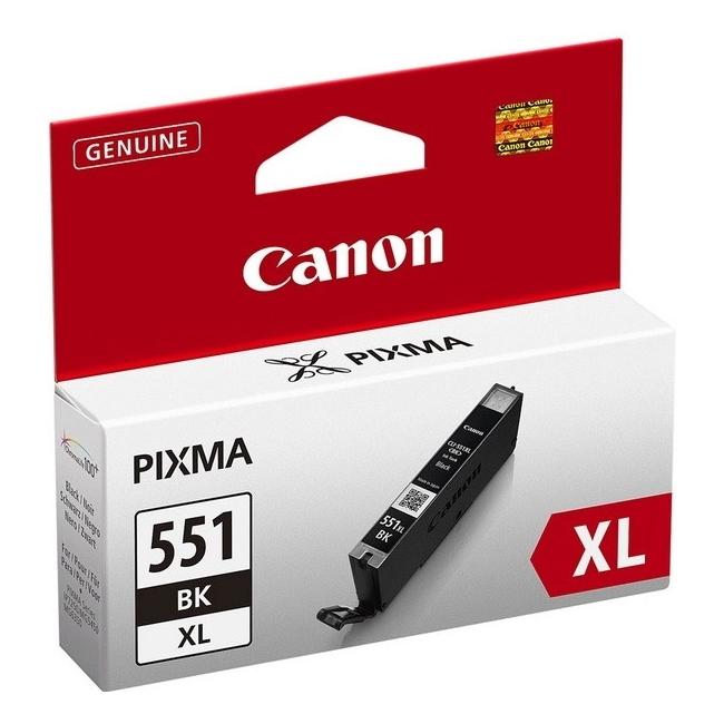 Canon CLI-551 BK Tintenpatrone für MG 5450/6350/iP7250 Schwarz XL (500 Seiten)