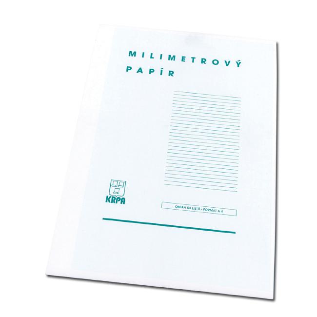 Millimeterpapier A4, Packung mit 50 Stück